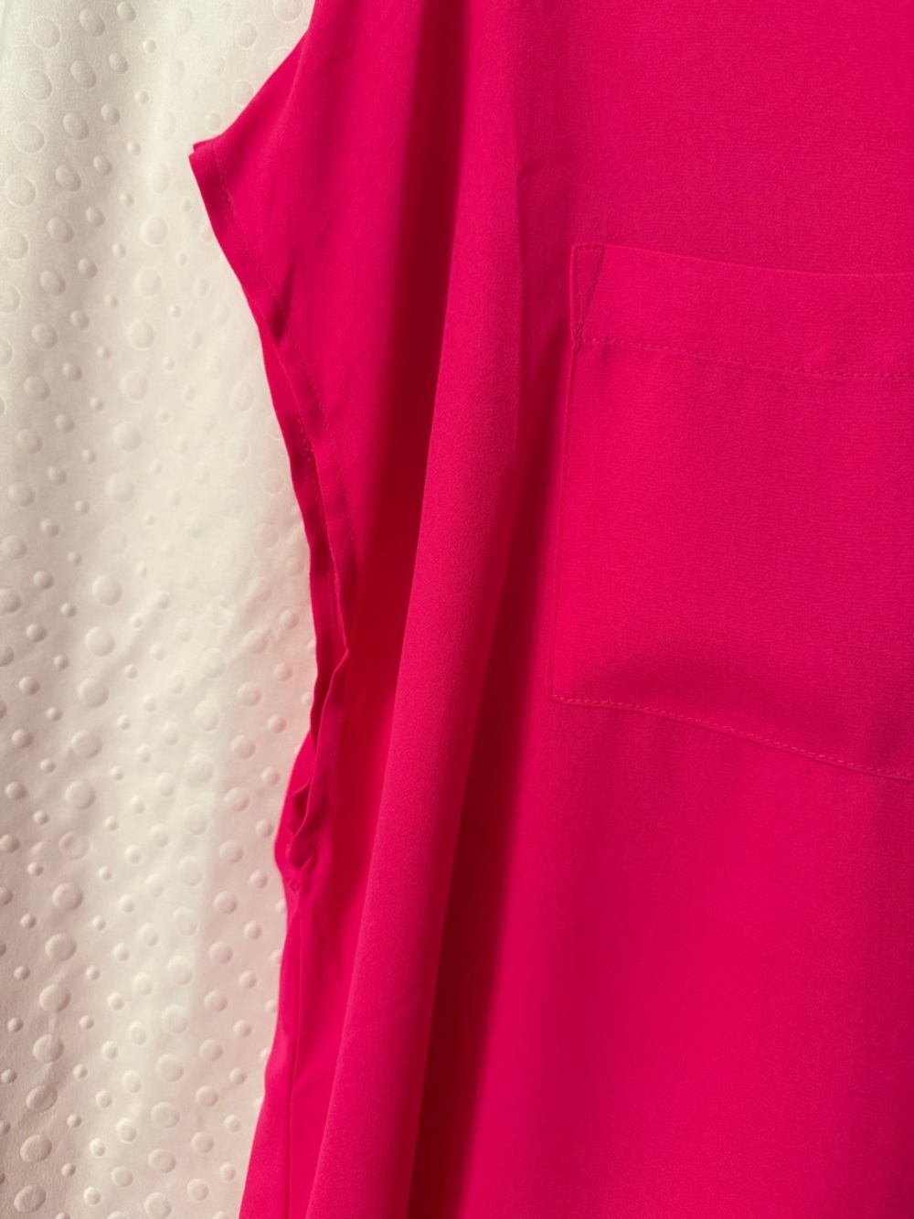 torrid Bright Hot Pink Zip Front Blouse Size 0 - Picture 4 of 7